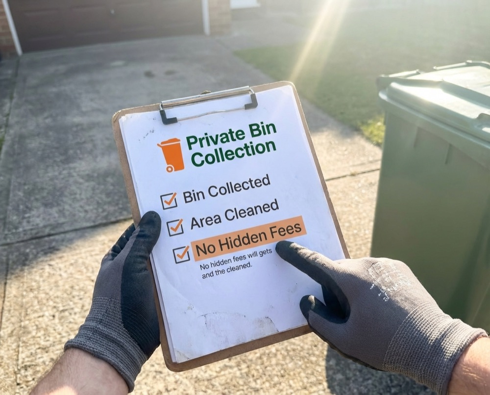 Transparent, honest private bin collection service in East Preston